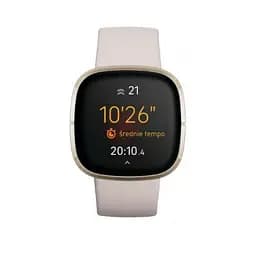 Смарт-годинник Fitbit Sense Lunar White/Soft Gold Stainless Steel (FB512GLWT) - мініатюра 2