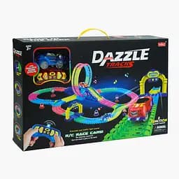 Автотрек на радиоуправлении, длина трассы 475 см, 227 деталей, машинка на р/у, 156