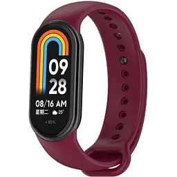 Ремінець для фітнес-браслета Lemfo для Xiaomi Mi Band 8 і 9 бордовий