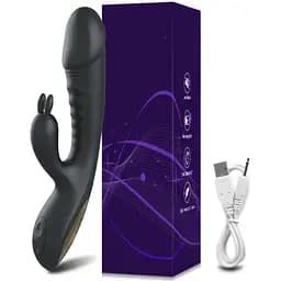 Подвійний масажер кролик