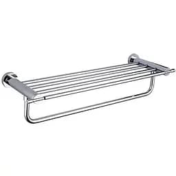 Полка с держателем для полотенец Gappo G1824, 580 мм, Хром