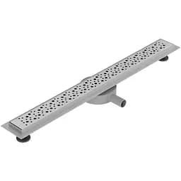 Трап линейный Volle 600 мм с перфорированной решеткой cepillado cromo Master Linea 9046.211314