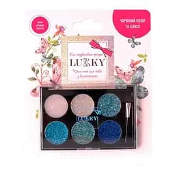 Дитячий крем-тіні для повік з блискітками Lukky T16126 з аплікатором