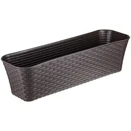 Балконний ящик Idea Home 60 см коричневий ротанг (3226-IH-кор.ротанг)