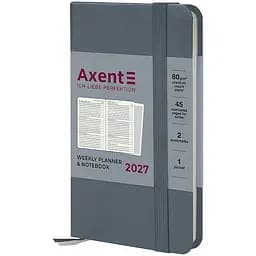 Щотижневик Axent 2027 Pocket Strong 90x150 мм сірий (8508-27-62-A)