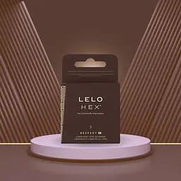 Упаковка презервативів Lelo Hex Respect XL більше простору, більше впевненості 3 шт. - мініатюра 3
