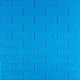 3D панель Sticker Wall самоклеюча цегла Синій 700х770х3мм 003-3 SW-00000661