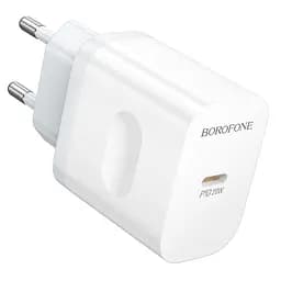 Мережевий зарядний пристрій Borofone BA99A Breeze single port PD20W charger білий - мініатюра 3