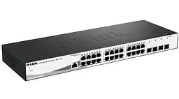 Комутатор DGS-1210-28/ME revB 24x1G, 4xSFP, L2 D-Link teh0018103 - мініатюра 3