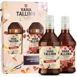Уценка. Набор ликеров Vana Tallinn: Ликер Vana Tallinn Original 16% 0.5 л + Ликер Vana Tallinn Tiramisu 16% 0.5 л