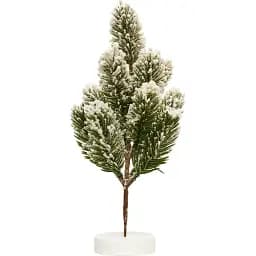 Штучна ялинка Devilon 25 см зелена з білим (170142)