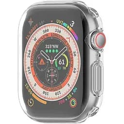 Чохол-накладка DK для Apple Watch 46mm (Series 10) Silicone Face Case (clear) - мініатюра 3