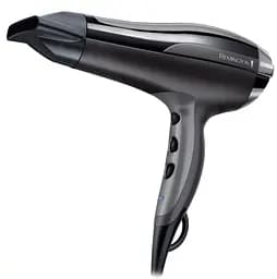 Фен Remington Pro-Air Turbo, 2400Вт, 3 режими, дифузор,турмалинова іоніз-я, хол. обдув, чорний