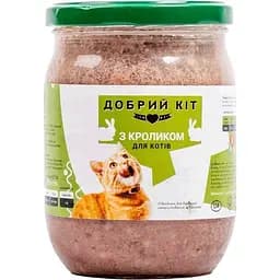 Вологий корм для котів Добрий Кіт з кроликом 470 г