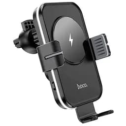 Холдер Hoco CA80 Black (Wireless Charger) - мініатюра 4