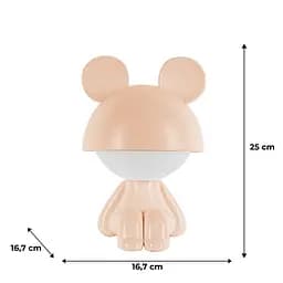 Світильник-нічник Kite LED з акумулятором Cute Mouse персиковий (K25-316-2-4) - мініатюра 5