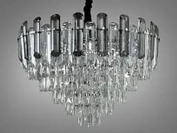 Поразительная новинка, хрустальная люстра в гостиную на 11 ламп, хром.