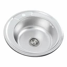 Кухонна мийка з нержавіючої сталі Platinum декор 490 (0,8/180 мм), Decor - мініатюра 2
