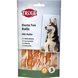 Лакомство для собак Trixie Denta Fun Палочка для чистки зубов курица 12 см 6 шт. 70 г