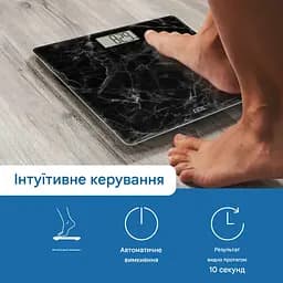 Ваги ADE Amina BE2306-6 цифрові для ванної чорний мармур (BE2306-6) - мініатюра 4
