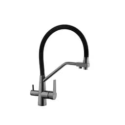 Смеситель для кухни с подключением к фильтру Kroner KRP Edelstahl Klassisch - PVD03817BLK Графит