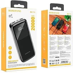 Павербанк Borofone BJ17A Mike 20000 mAh Black - мініатюра 5