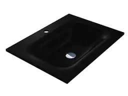 Умивальник Miraggio JESSEL 600 BLACK (8813465) Mirasoft, Матовий, Накладний/Врізний, Чорний