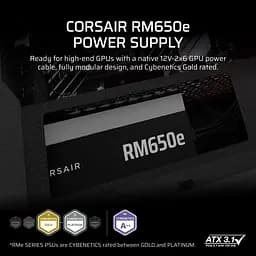 Блок живлення Corsair RM650e (CP-9020302-EU) 650W - мініатюра 6