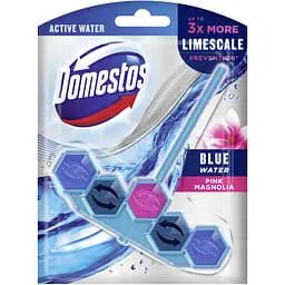 Блок для чистки унитаза Domestos Power 5 Видимая защита Цветочный букет, 53 г