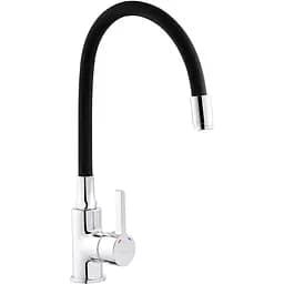 Смеситель для кухни с гибким изливом Ibergrif M22112-2 CV028494 Черный матовый