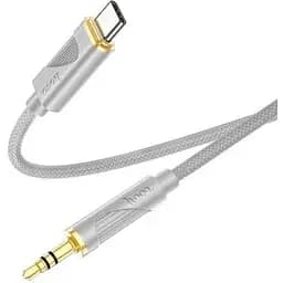 Аудіоадаптер Hoco UPA30 Friend digital audio conversion cable Type-C 1 м сірий