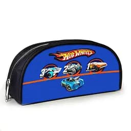 Пенал шкільний з принтом Hot Wheels 23х10х8 см дитячий для хлопчика (3963)