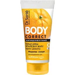 Термо-крем для тіла Dr. Sante Body Correct Антицелюлітний Спалювач жиру 150 мл