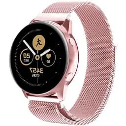 Металевий ремінець Watchbands міланська петля для Samsung Galaxy Watch Active - рожевий (WB0012MILANSEPINKA-N-1)