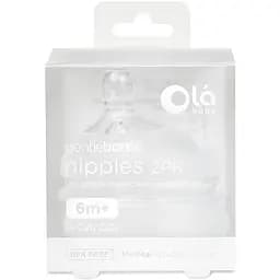 Змінні насадки Olababy для GentleBottle, Х-отвір для густих рідин, 2 шт. (82004) - мініатюра 3