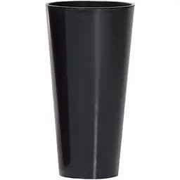 Горщик для квiтiв Prosperplast Tubus високий, 150 мм, глянець з вкладишем 2 в 1, антрацит (75946-433)