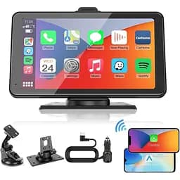 Автомобільна стереосистема з Apple CarPlay Android Auto 2024 Texpot 7" HD екран Bluetooth