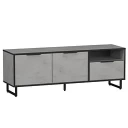 Тумба под телевизор Moreli Forte F-0007 в стиле Loft 1400х505х400 мм Бетон Тефра