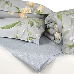 Простирадло МВМ My Home Пісня квітів 230х160 см сіре (BL-FS-09 GRAY) - мініатюра 6