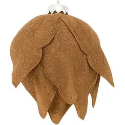 Новорічна прикраса на ялинку Dashuri Шишка закрита блиск 10x11 см, мокко 158866013