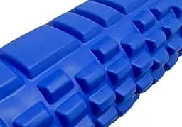 Масажний ролик EasyFit Grid Roller 45 см v.2.1 Синій - мініатюра 3