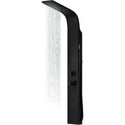 Душова панель Corsan Alto black LED A017MBLLED, Чорний матовий