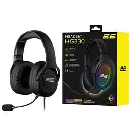Гарнітура ігрова 2E Gaming HG330 7.1 USB-A RGB 2 м чорний (2E-HG330BK-7.1) - мініатюра 2