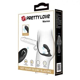 Стимулятор простаты Pretty Love Warren, 17 см черный