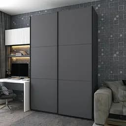 Шафа-купе Doros G-Caiser Графіт Графіт 2 ДСП / 3 частини 180х60х240 (42005089)