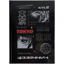 Щоденник шкільний Kite Tokyo 170х238 мм чорний (K25-262-6)