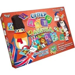 Настільна гра Danko Toys Суперлото, Азбука укр/англ (СЛА-01UE) (2000903604815)