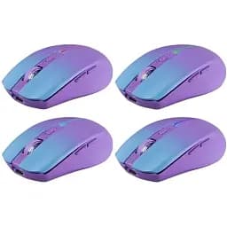 Комп'ютерна мишка Defender Mystery MM-301 бездротова Bluetooth+2.4G 1600 dpi. 4кн. 500mAh LED фіолетова (52301)