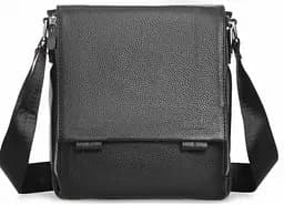 Чоловіча сумка з натуральної шкіри Tiding Bag Чорна (SA25F-8877A)