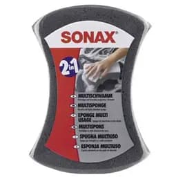 Губка 2 в 1 для миття авто Sonax MultiSponge, двостороння, 20х14х6 см